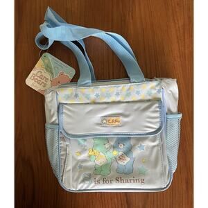 Y2K Care Bears Baby Blue "S Is For Sharing" Mini Cooler Bag
